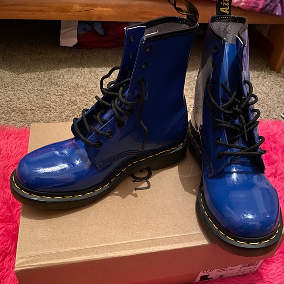 Electric blue dr martins!! - Picture 2 of 4